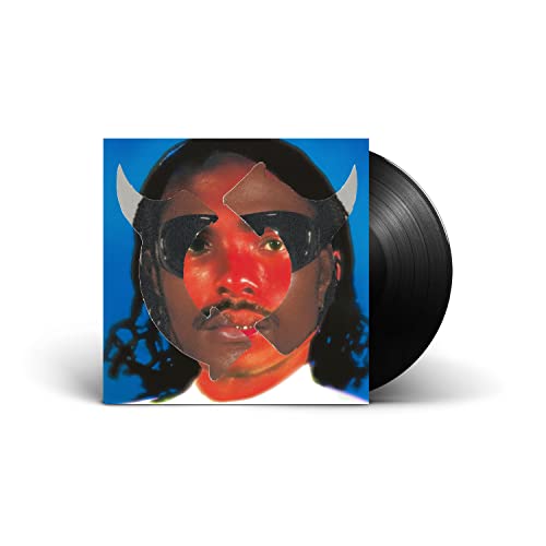 Steve Lacy’s “Gemini Rights” vinyl record with a fragmented portrait cover.