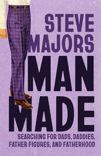 Book cover: man’s legs in plaid pants, purple background, bold title.
