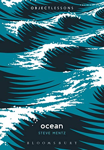 Book cover with stylized teal waves and white foam; title "Ocean.