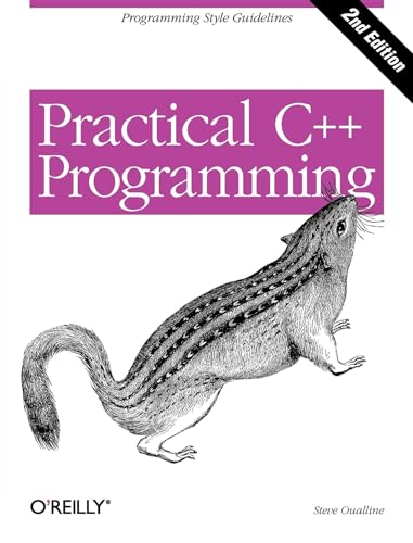 Book cover: "Practical C++ Programming" with a chipmunk illustration.