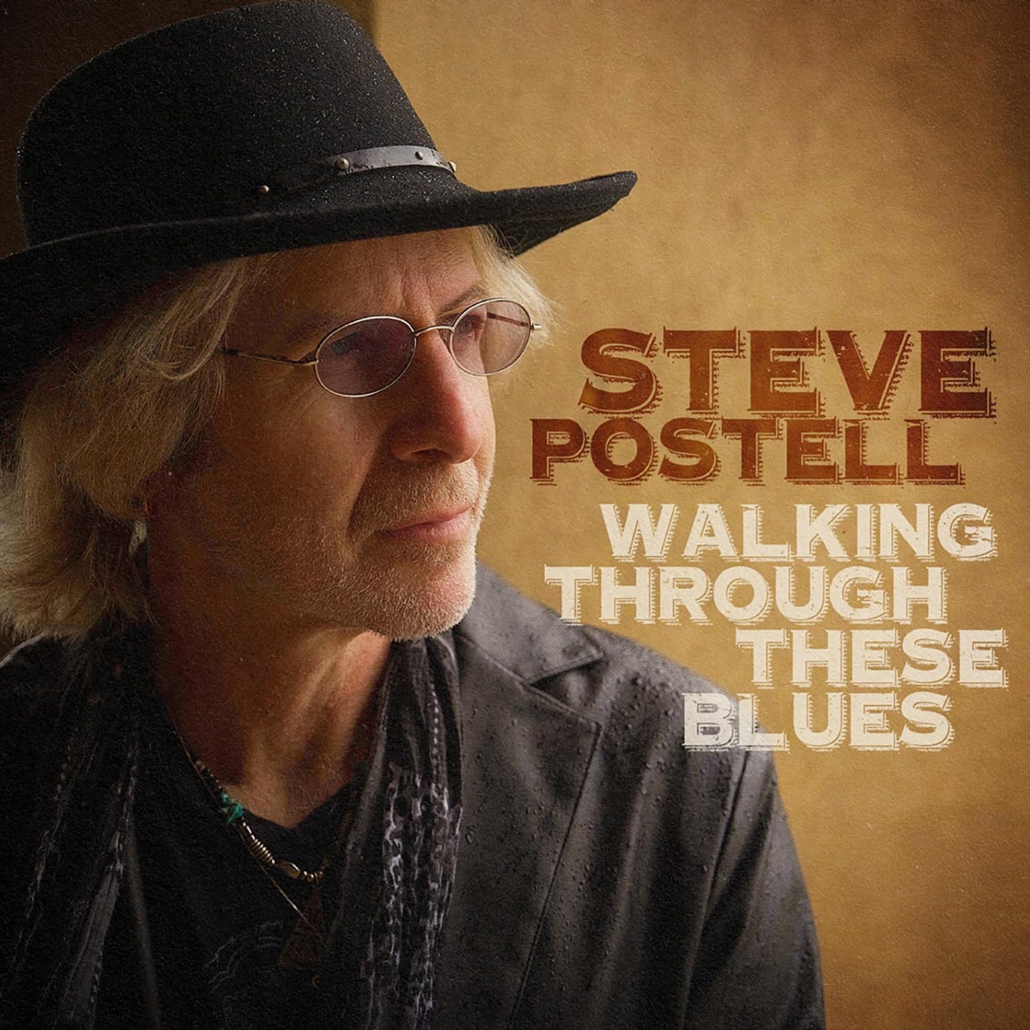 Steve Postell album cover featuring a portrait of the artist in a hat.