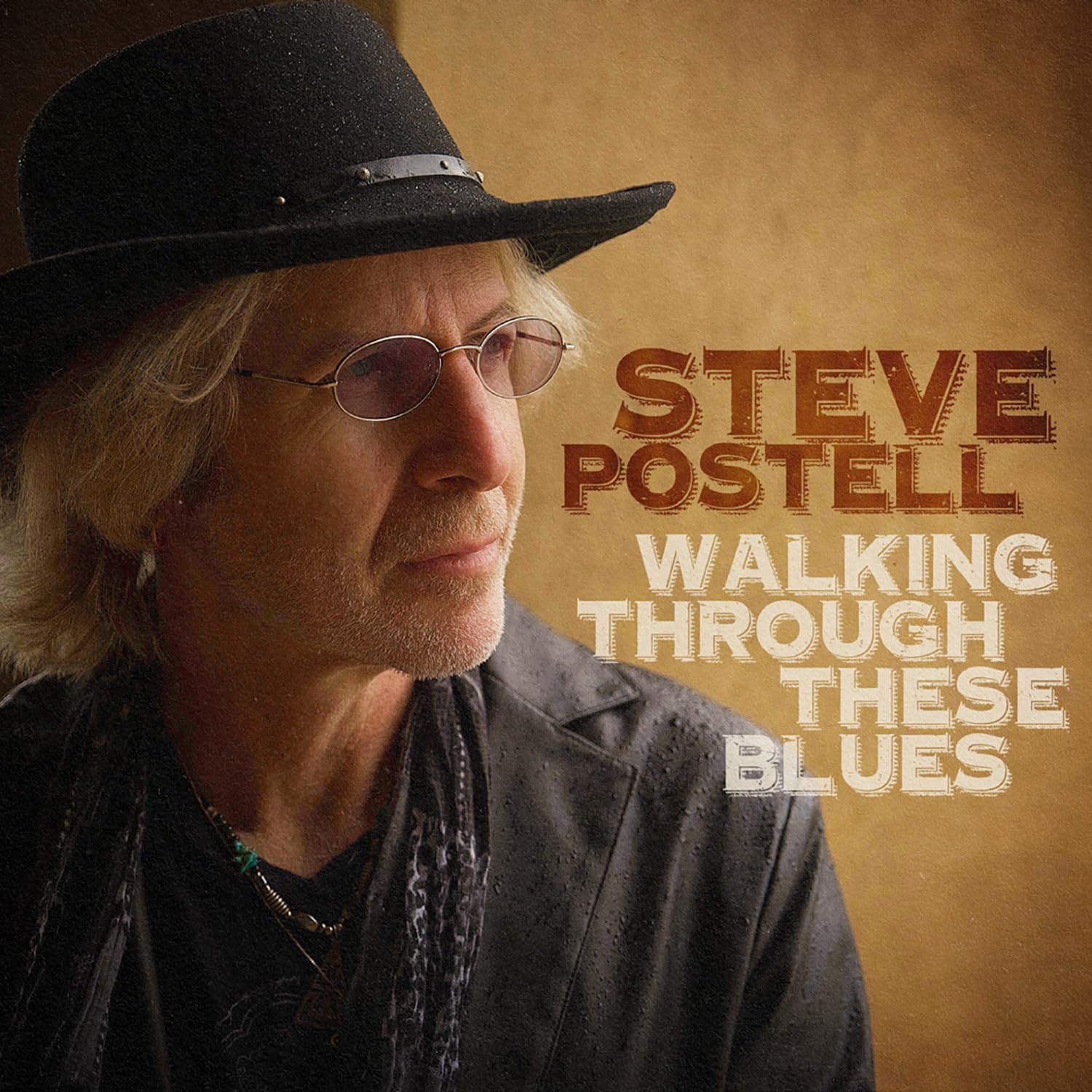 Steve Postell album cover featuring a portrait of the artist in a hat.