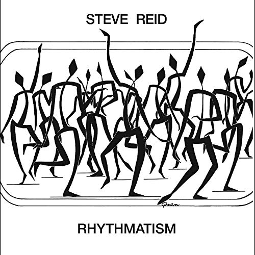 CD cover for Steve Reid’s “Rhythmatism” featuring abstract black figures.