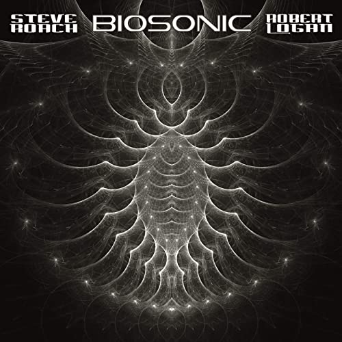 CD cover for Steve Roach & Robert Logan’s “Biosonic”, abstract fractal design.