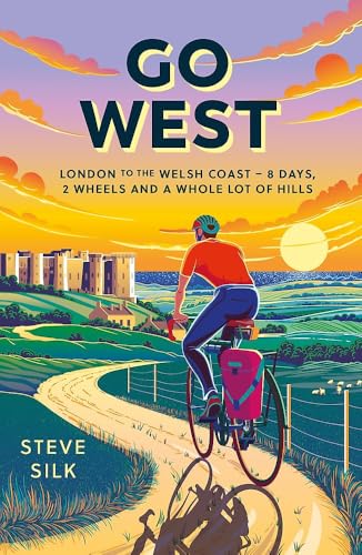 Book cover: cyclist on a winding road with coastal and hilly landscape.
