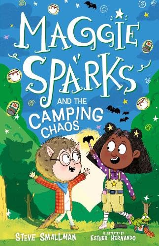 Book cover featuring a girl and a werewolf character in a forest setting.