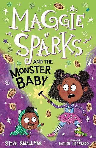 Book cover featuring a girl holding a wand and a baby in a costume.