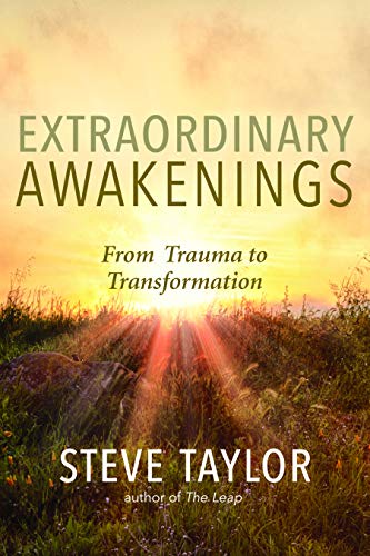 Book cover: “Extraordinary Awakenings” with a sunrise landscape background.
