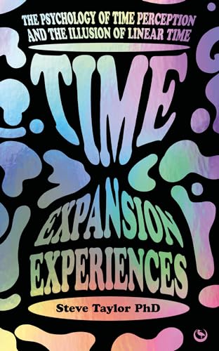 Book cover with psychedelic, colorful text reading “Time Expansion Experiences.”