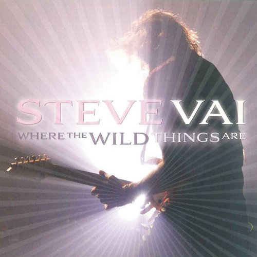 "Album cover of Steve Vai's 'Where the Wild Things Are' featuring a guitarist on stage."