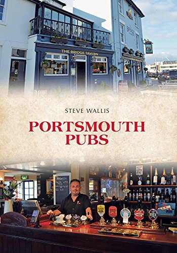 Book cover featuring a pub exterior and interior bar scene, "Portsmouth Pubs".