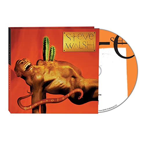 CD case for Steve Walsh’s “Euphoria” with surreal orange cover art.