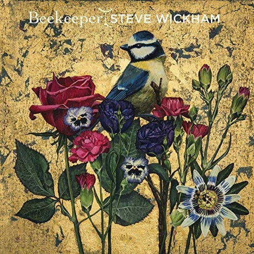 Vinyl album cover featuring a blue tit bird among flowers.