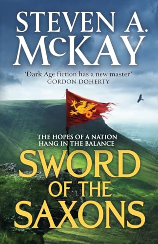 Book cover featuring a red dragon flag on a hill against a cloudy sky.
