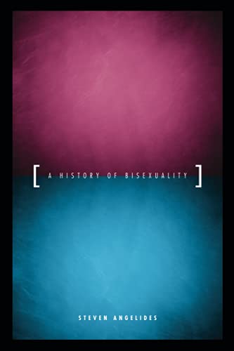 Book cover: “A History of Bisexuality” by Steven Angelides, split blue and red.