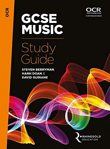 OCR GCSE Music Study Guide cover with abstract colorful swirls.