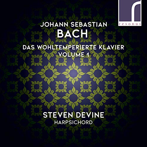 CD cover for Bach’s “The Well-Tempered Clavier I” performed by Steven Devine.