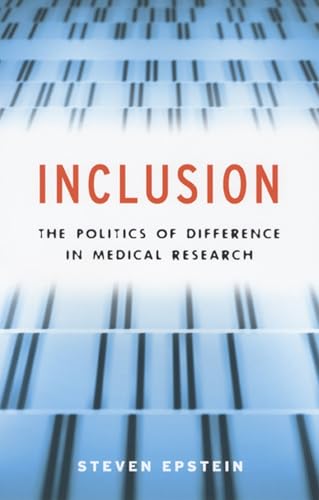 Book cover: “Inclusion” by Steven Epstein, with abstract blue and white lines.