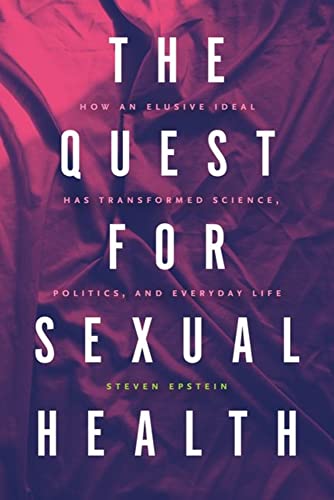 Book cover: "The Quest for Sexual Health" with bold white text on pink.