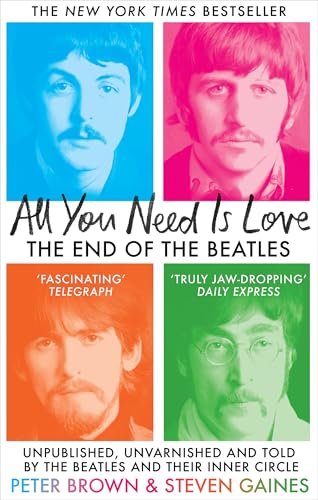 Book cover featuring portraits of The Beatles in colored squares.