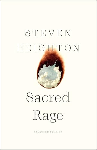Book cover for Sacred Rage: Selected Stories by Steven Heighton featuring a cloud illustration.