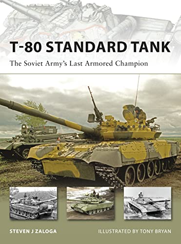 Book cover featuring a yellow T-80 Soviet tank and smaller tank images.