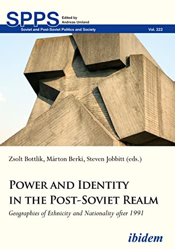 Book cover with abstract concrete architecture and title “Power and Identity.”
