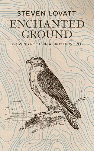 Book cover featuring a bird illustration over a topographic map background with title text.