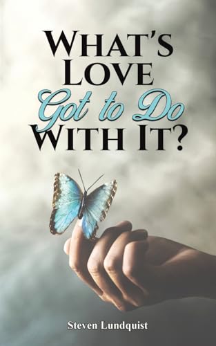 Book cover with title and a hand holding a blue butterfly.