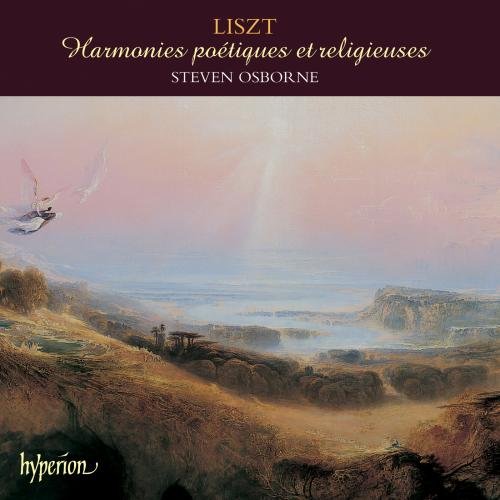 CD cover of "Liszt: Harmonies Poétiques et Religieuses" with a serene landscape painting.