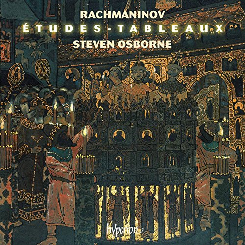 CD cover for Rachmaninoff’s Études-tableaux performed by Steven Osborne.