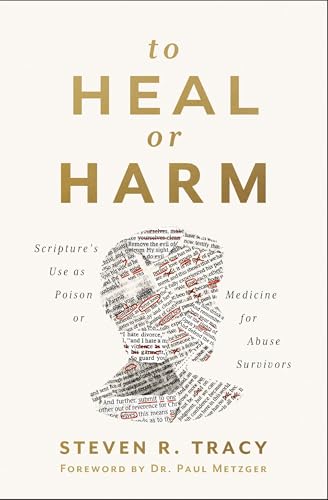 Book cover: "To Heal or Harm" with a silhouette filled with text.