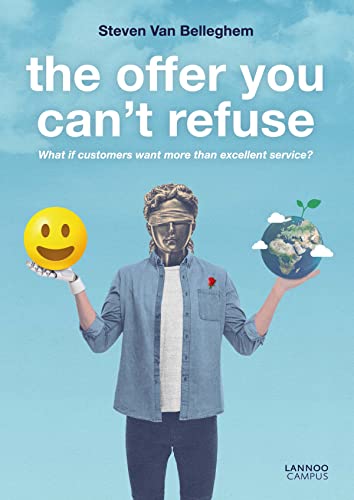 Book cover featuring a blindfolded statue holding a smiley face and a small planet.