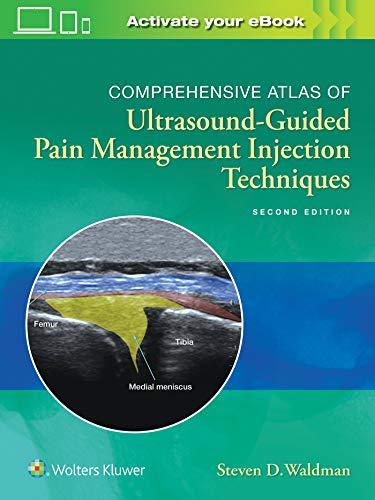 Book cover: "Comprehensive Atlas of Ultrasound-Guided Pain Management Injection Techniques.