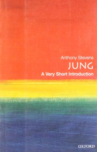 Book cover for Jung: A Very Short Introduction with colorful horizontal brushstroke background.