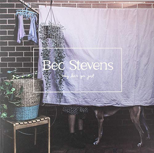 Vinyl album cover featuring Bec Stevens with draped fabric and plants.