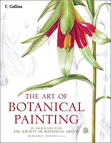 Book cover featuring a detailed watercolor painting of a red lily.