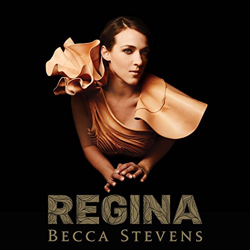 Becca Stevens album cover, portrait of a woman with ruffled garment.