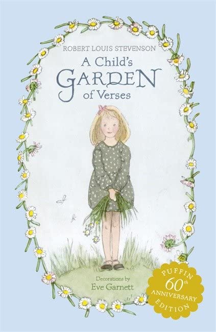 Book cover illustration of a girl holding flowers inside a daisy wreath border.