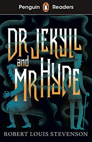 Book cover for Dr. Jekyll and Mr. Hyde featuring stylized figures against dark smoke.