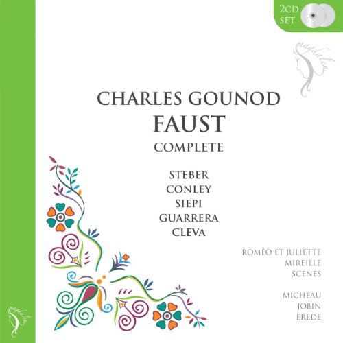 CD cover for Charles Gounod’s “Faust” opera, with floral design.