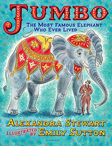 Book cover depicting a decorated elephant with a trainer.