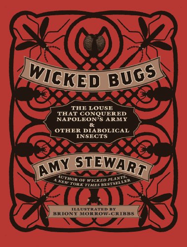 Red book cover with insect illustrations and the title "Wicked Bugs.