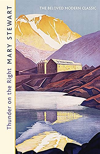 Book cover: mountain landscape with a building reflected in water.