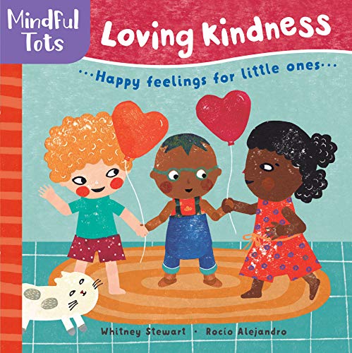 Book cover with three diverse children holding hands and balloons.