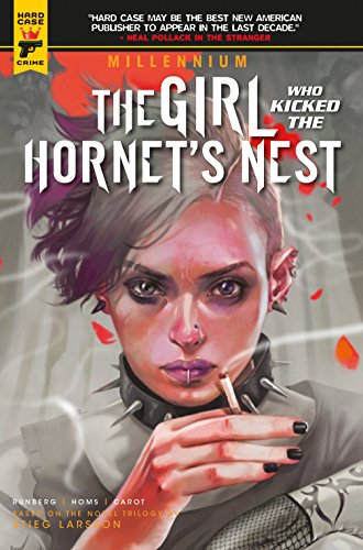 Book cover: woman with short hair and lip piercing, holding a cigarette.