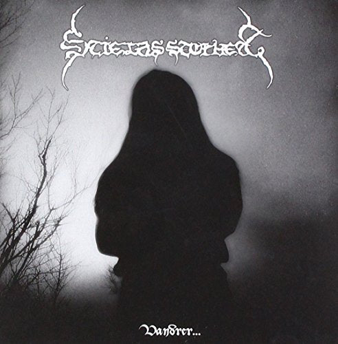 CD cover: Silhouette of a person with long hair, dark and atmospheric.