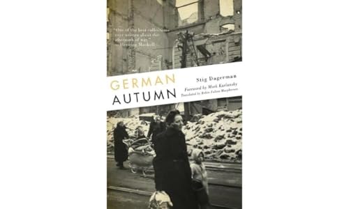 Book cover: "German Autumn" showing post-war rubble and figures.