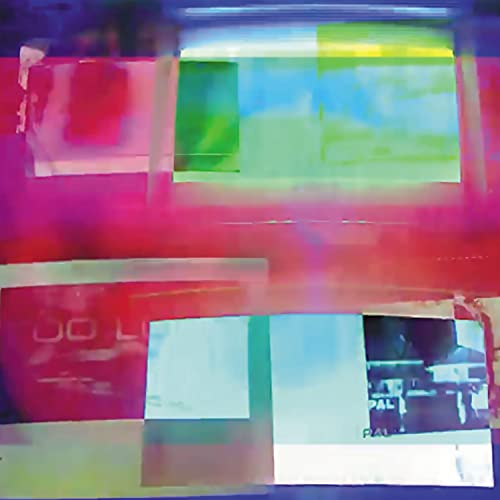 Abstract colorful squares and rectangles, resembling fragmented album artwork.