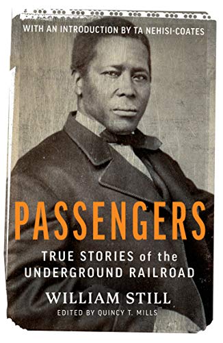 Book cover: “Passengers” featuring a vintage portrait of William Still.